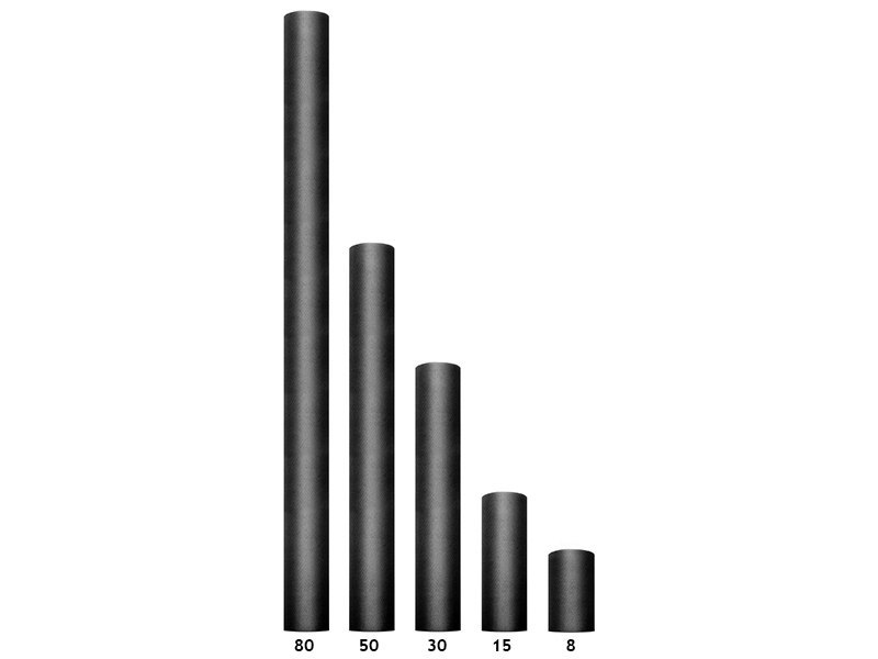 Tiul gładki, czarny, 0,5 x 9m