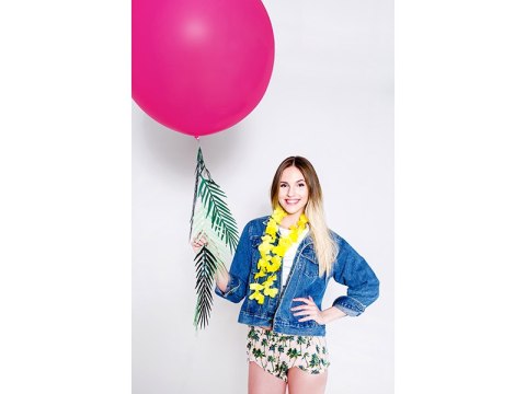 Balon gigant 100 cm, fuksjowy róż