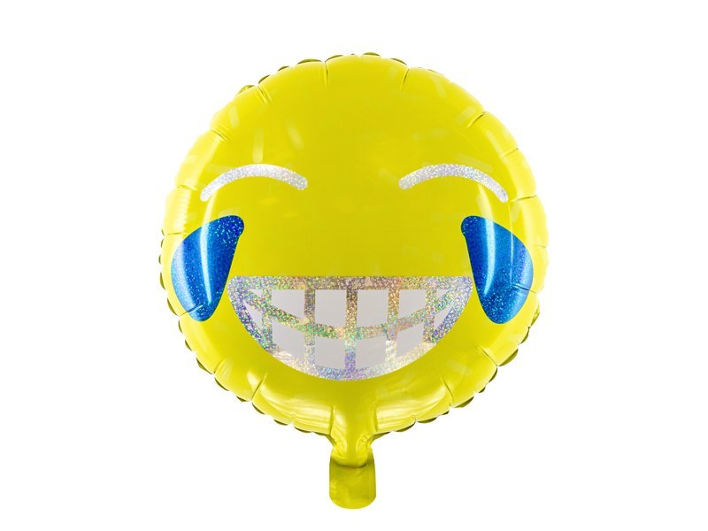 Balon foliowy Emotikon - Uśmiech, 45cm