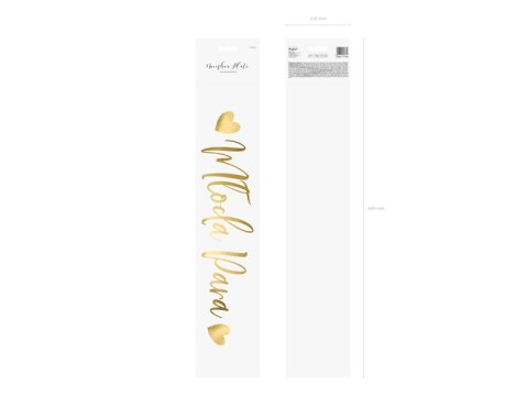 Tablica rejestracyjna Młoda Para, złoty