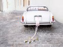 Zestaw dekoracji samochodowych - Mąż Żona, jasny różowy