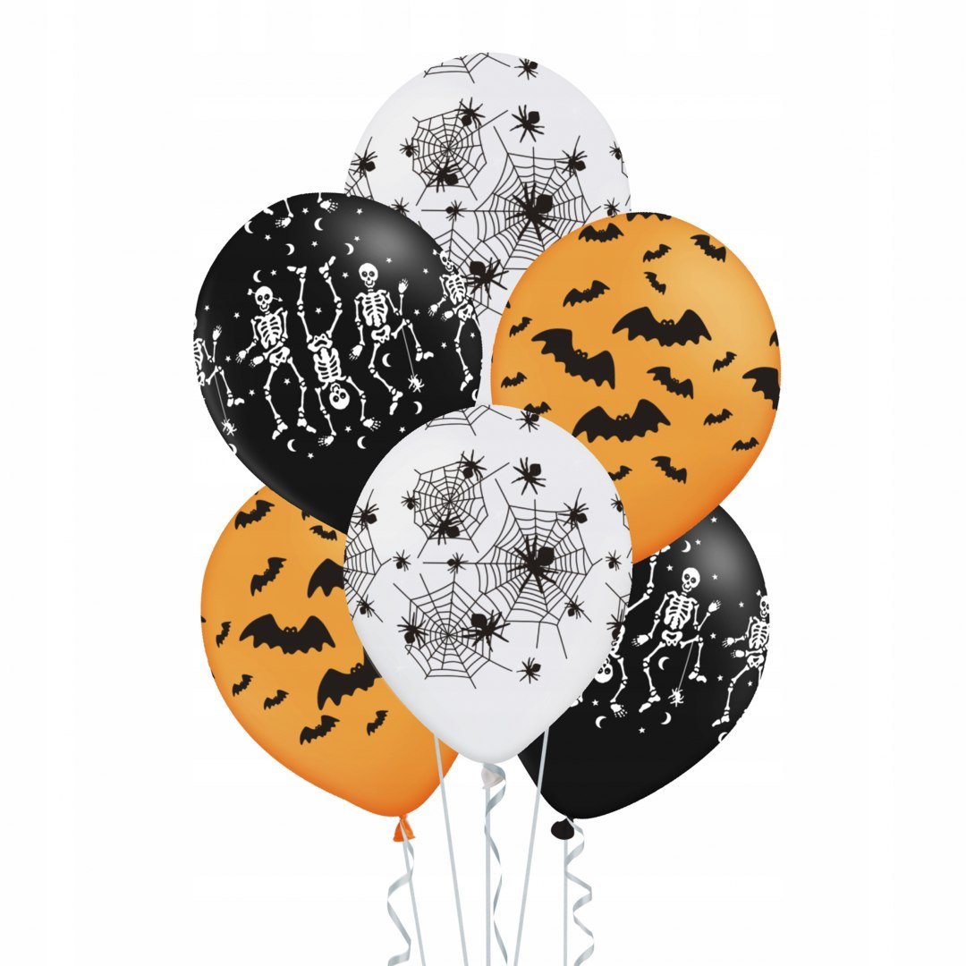 Balony dekoracje ozdoby na Halloween Pajęczyny x6