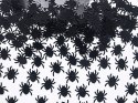 Konfetti pająki czarne dekoracje ozdoby Halloween