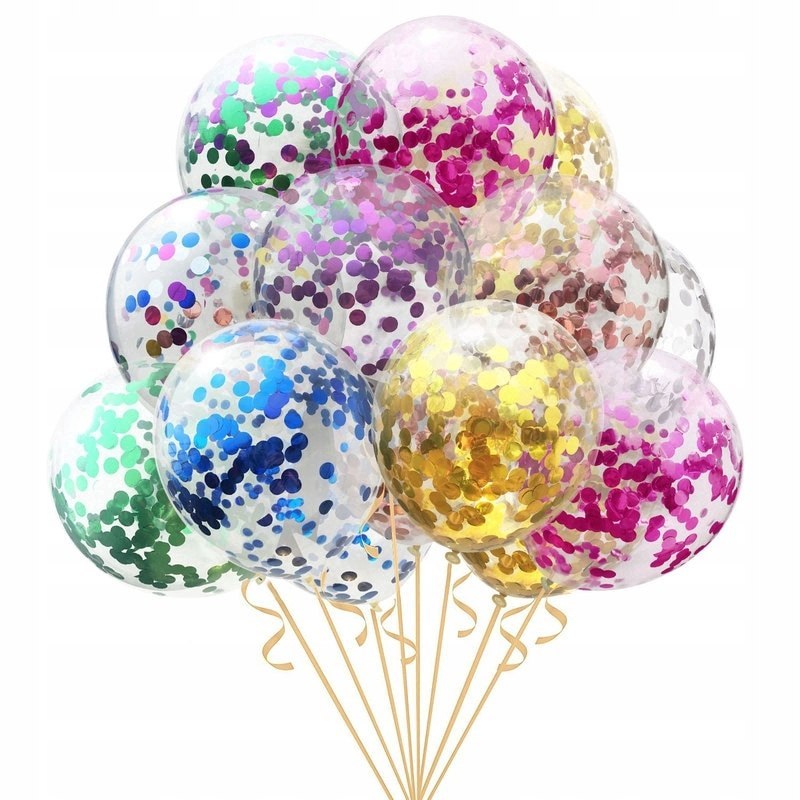 Balony z konfetti na wieczór panieński goldrose XL