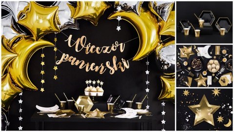 Baner napis na Wieczór Panieński złoty lustrzany