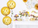 Dekoracja na 50 urodziny zestaw balonów + stojak