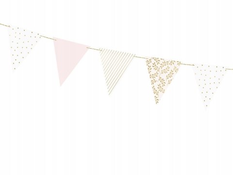 Girlanda flagietki dekoracja ślub komunia roczek