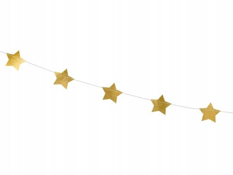 Girlanda gwiazdki złota ozdoby panieński urodziny
