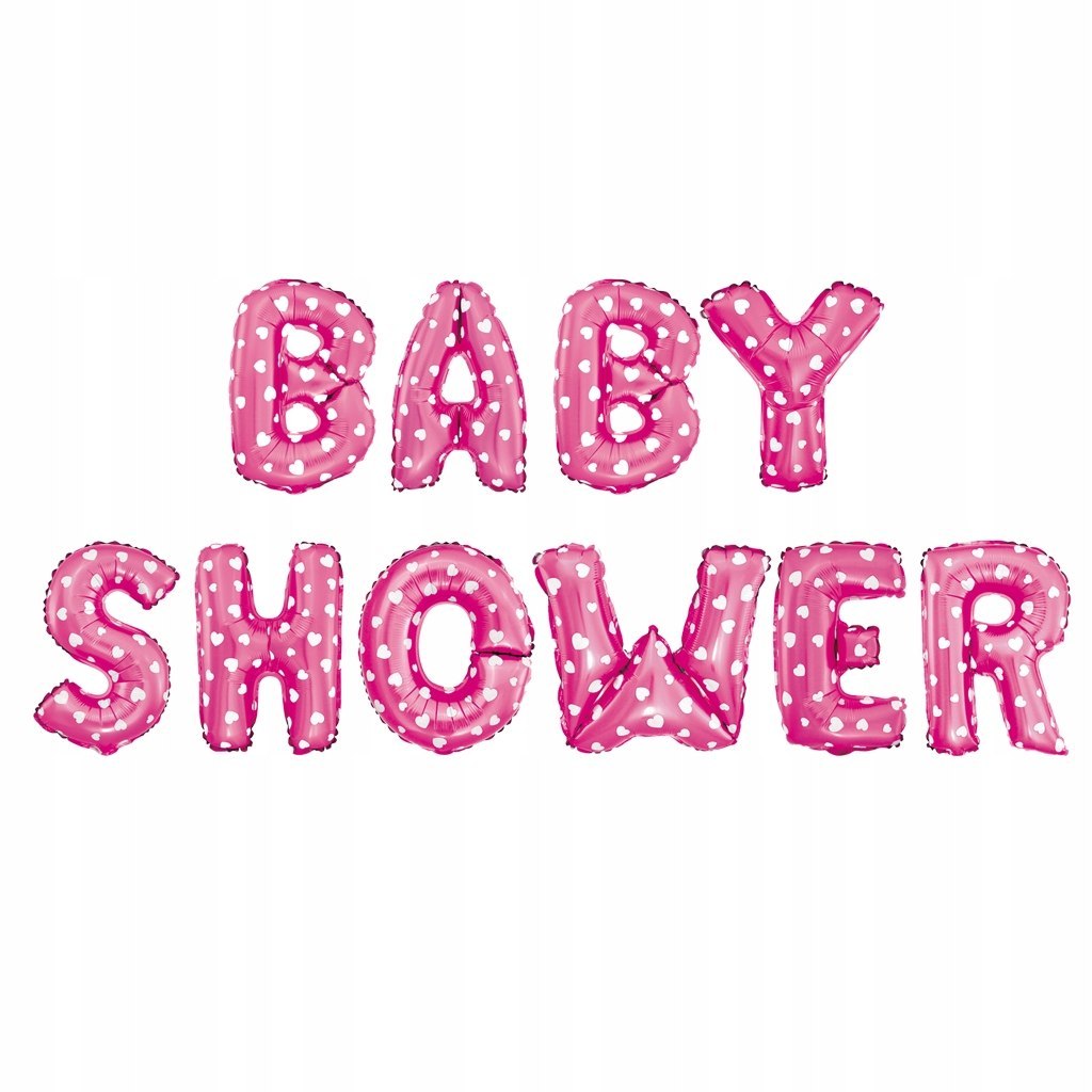 Napis baner girlanda literki balony na Baby Shower