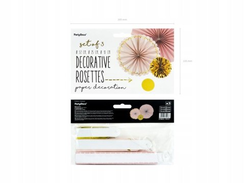 Rozety dekoracyjne na wieczór panieński wesele mix