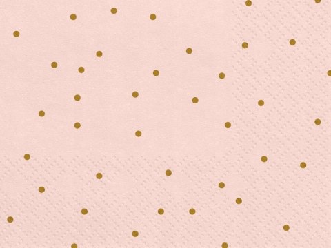 Serwetki KROPECZKI różowe ślub panieński urodziny