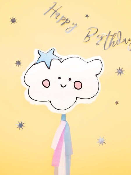 Balon chmurka na hel balony roczek baby shower