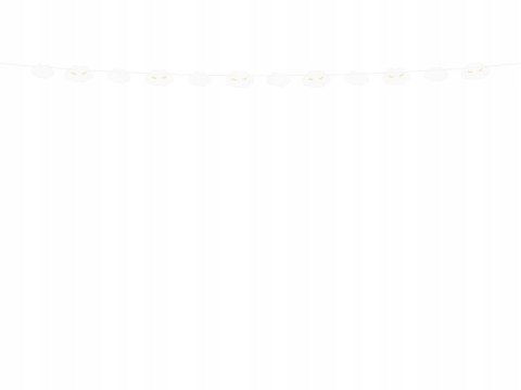 Girlanda chmurki złota dekoracje ozdoby na chrzest