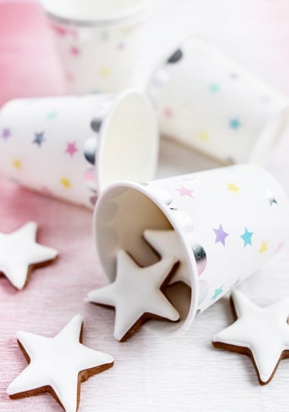 Kubeczki na roczek party jednorazowe Jednorożec