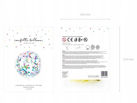 Ogromny wielki balon GIGANT z konfetti na urodziny