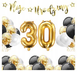 Zestaw balonów na KAŻDE urodziny dekoracje 10-99