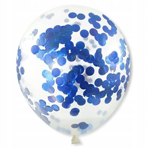 Balony dekoracje komunijne na I Komunię z konfetti