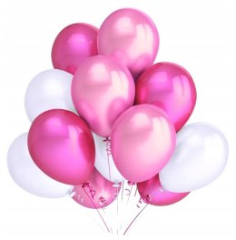 Balony różowe fuksja roczek baby shower urodziny