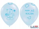 Balony z konfetti dekoracje ozdoby na roczek 10szt