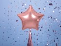 Zestaw balonów cyfra 3 trzecie urodziny rosegold
