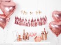 Girlanda na roczek chrzest baby shower rosegold