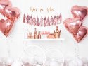 Girlanda na roczek chrzest baby shower rosegold