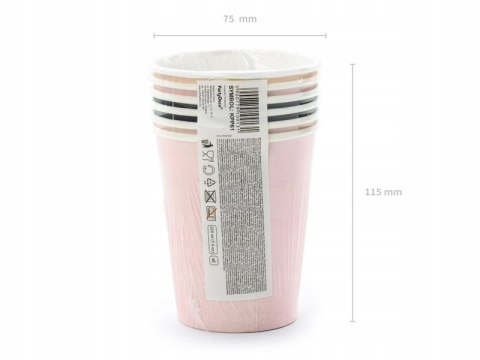 Kubeczki na Halloween dla dzieci duszki BOO 6szt