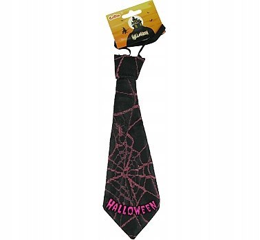 Strój na Halloween krawat w pajęczyny dla kelnera