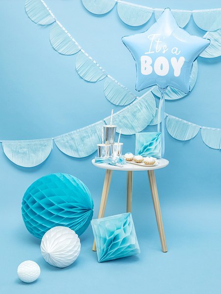 Wielki zestaw dekoracje balony Baby Shower chłopca