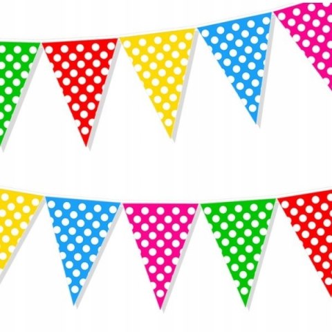 Zestaw girlanda baner na urodziny balony konfetti