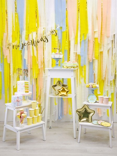 Balony z konfetti ozdoby na 1 roczek HEL róż złote