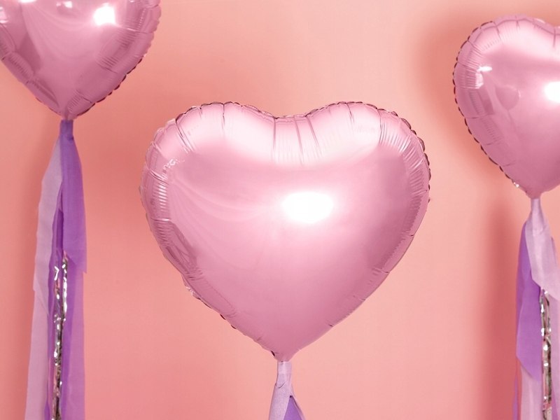 Wielki zestaw balony ozdoby na ROCZEK różowe HEL