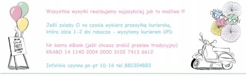 Balon błękitna Kula dekoracje balony na roczek Hel