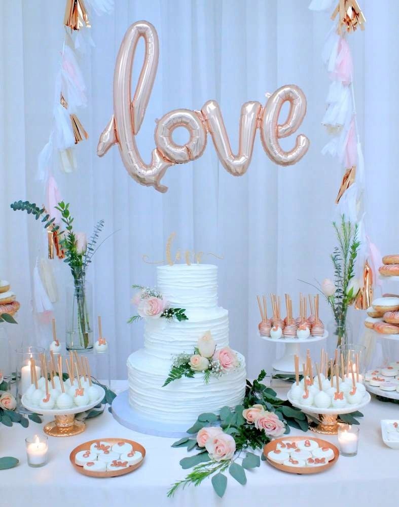 Balony baner napis LOVE dekoracje na Ślub Wesele