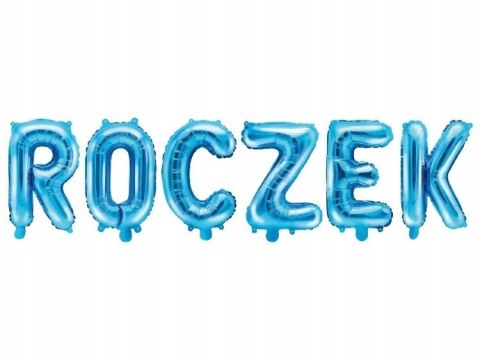 Balony z konfetti napis cyfra 1 zestaw na ROCZEK