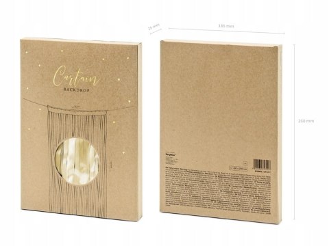 Kurtyna party złota metaliczna Sylwester urodziny