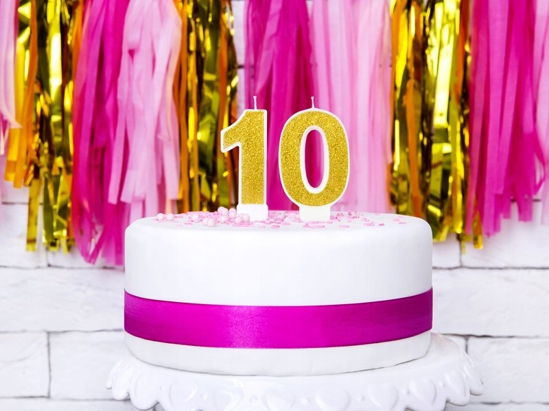 Baner balony cyfry na 10-99 każde urodziny ZESTAW