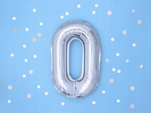 Girlanda balony na komunię napis I KOMUNIA srebrny