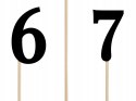Numerki na stół numery cyfry do oznaczenia stołów