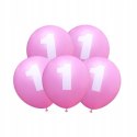 Wielki zestaw balonów balony na roczek 1 urodziny