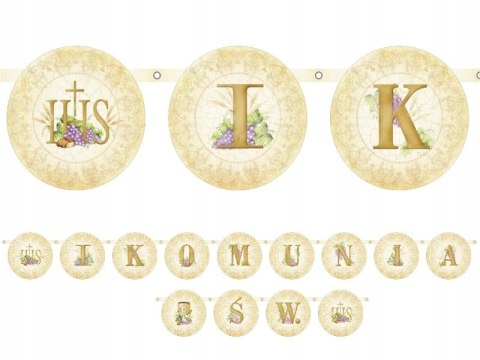 Zestaw balonów komunijnych balony baner na Komunię