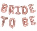 Balony BRIDE TO BE na wieczór panieński rosegold