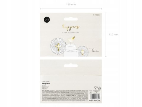 Topper na tort ciasto ozdoba komunijna do tortu x6