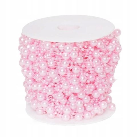 Girlanda perłowa perełki dekoracja komunijna 6,5m