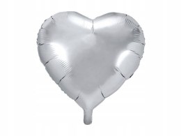 Balon w kształcie serca srebrny na Hel Ślub Wesele