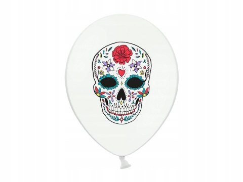 Balony na Halloween Dia de los Muertos DUŻE 10szt.