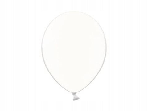 Balony przezroczyste krystaliczne białe WESELE x12