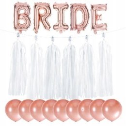Zestaw na WIECZÓR PANIEŃSKI balony BRIDE girlanda