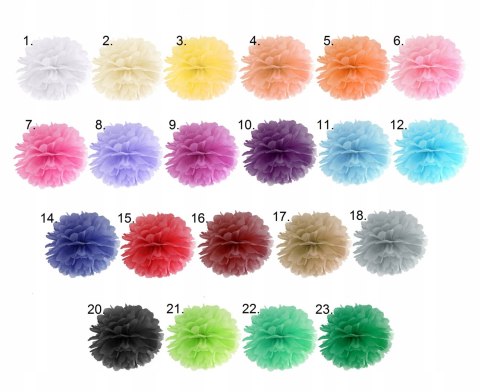 Pompony bibułowe kule kwiatowe wesele roczek 35cm