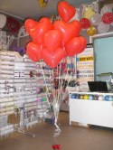 Balony czerwone serca na Walentynki 25 cm 100 szt